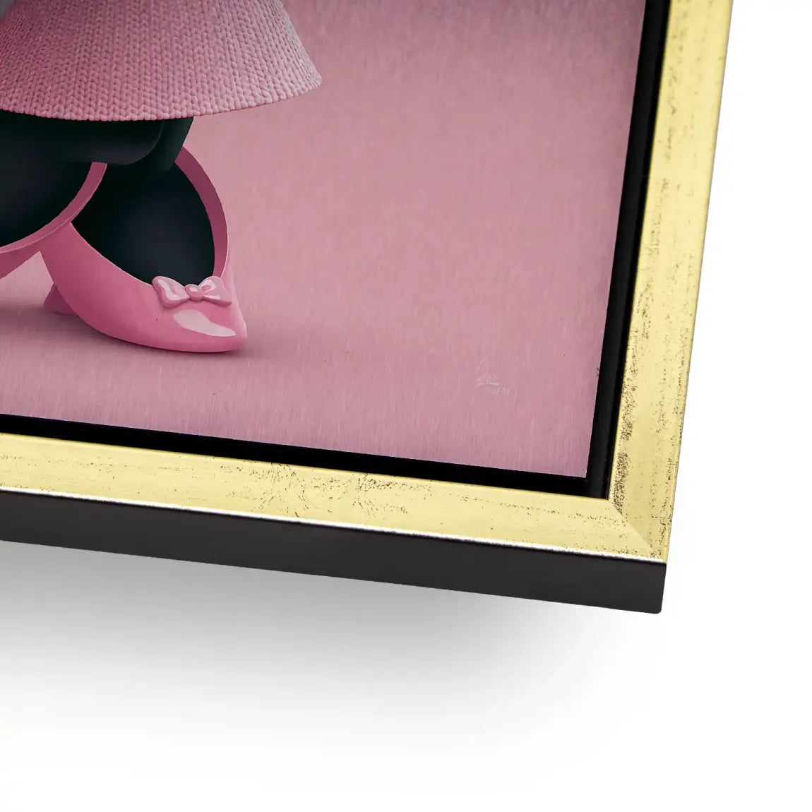 Minnie Rosé Chic Aluminiumbild gebürstet