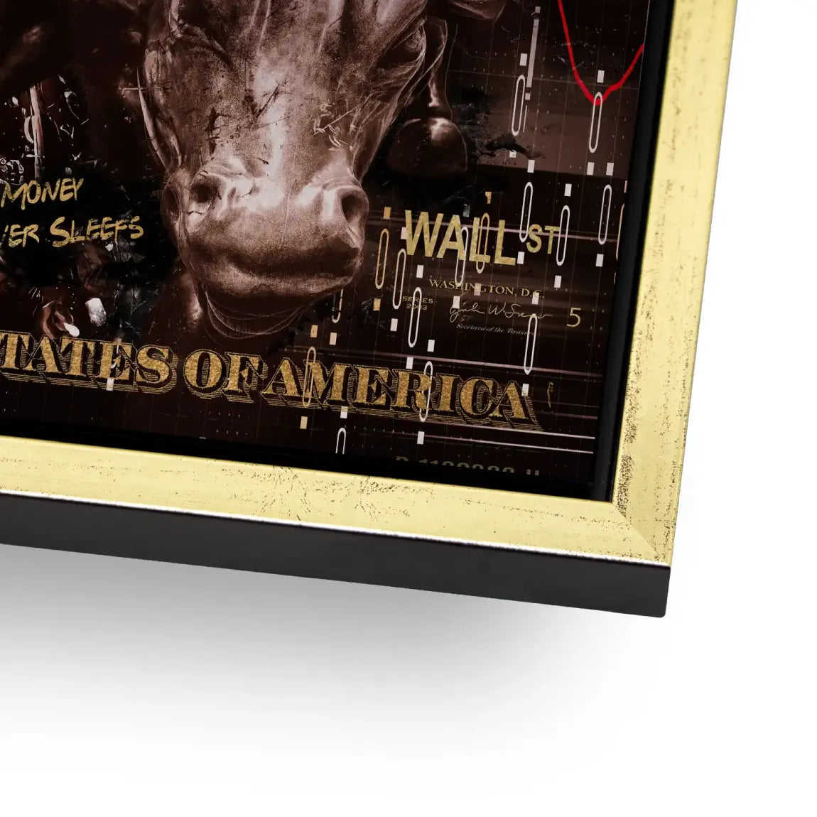 Wall Street Duck Alu Gebürstet Bild