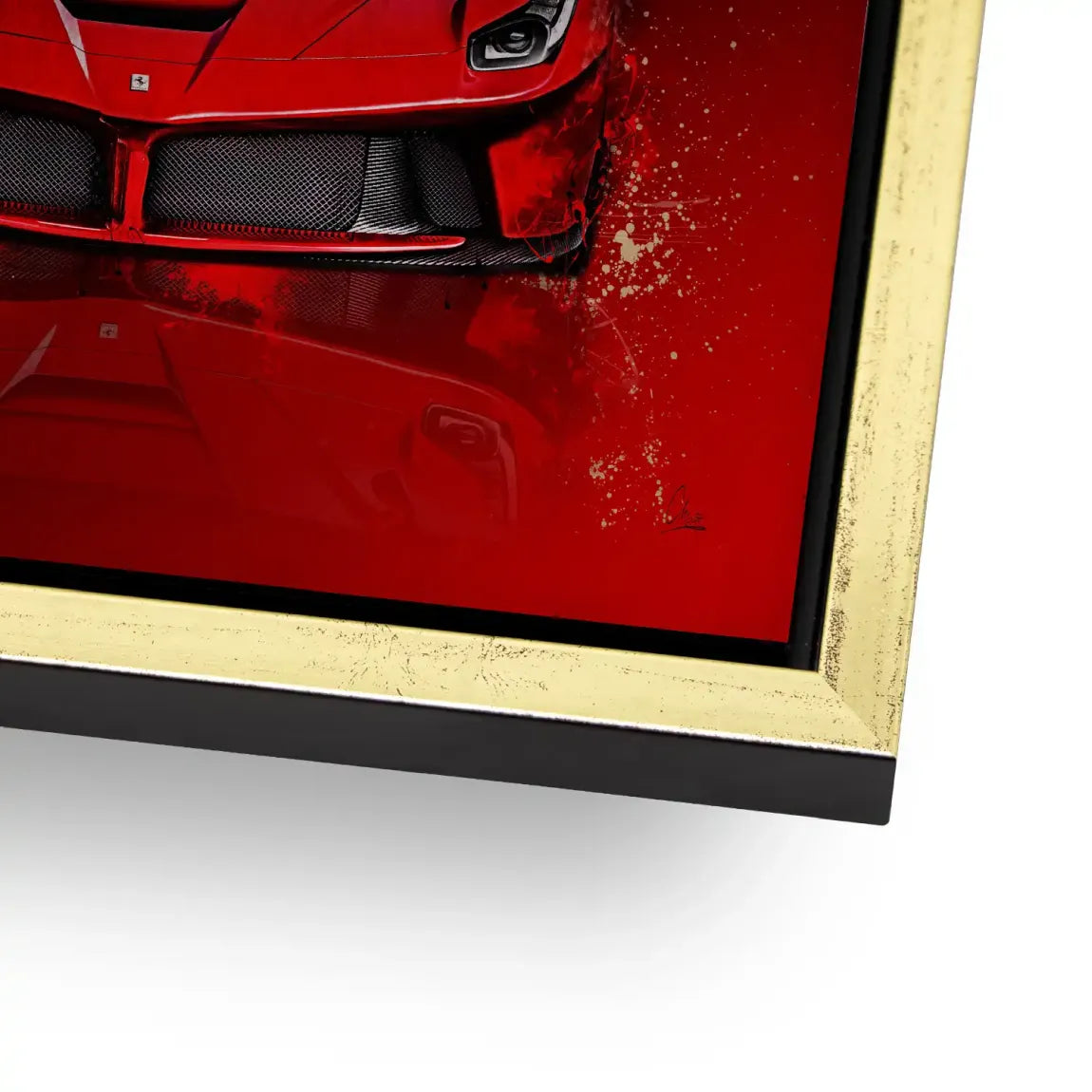 Red Prestige Ferrari Alu Gebürstet Bild