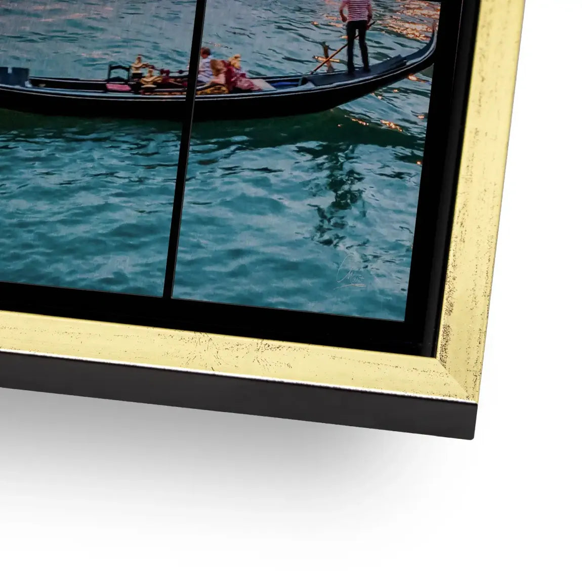 Lichter von Venedig Alu Gebürstet Bild