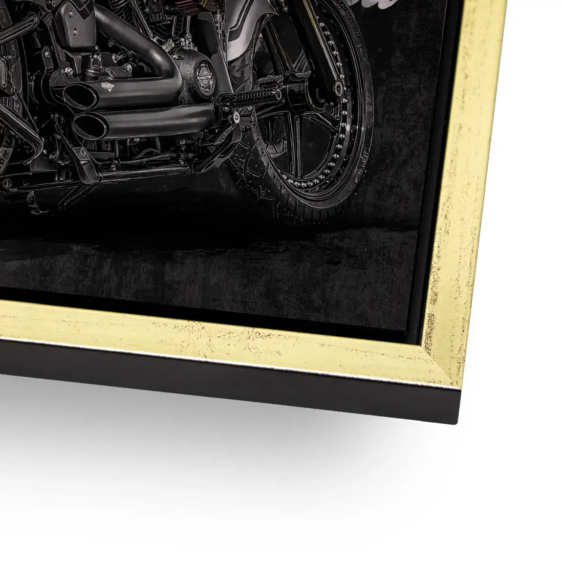 Harley Freedom Pop Art Alu Gebürstet Bild