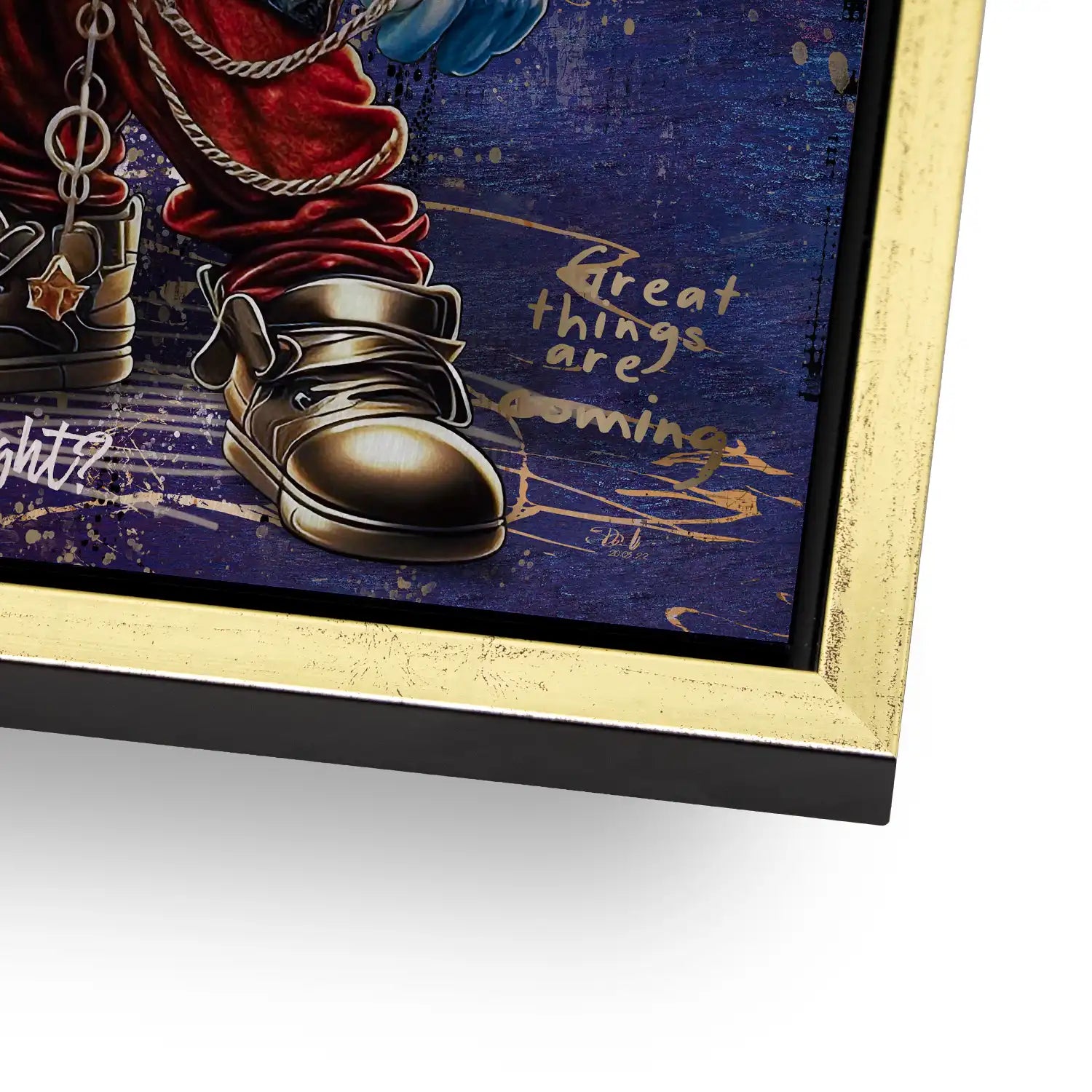 Micky Rockstar Aludibond Gebürstet - Alu Dibond Bild Gebürstet