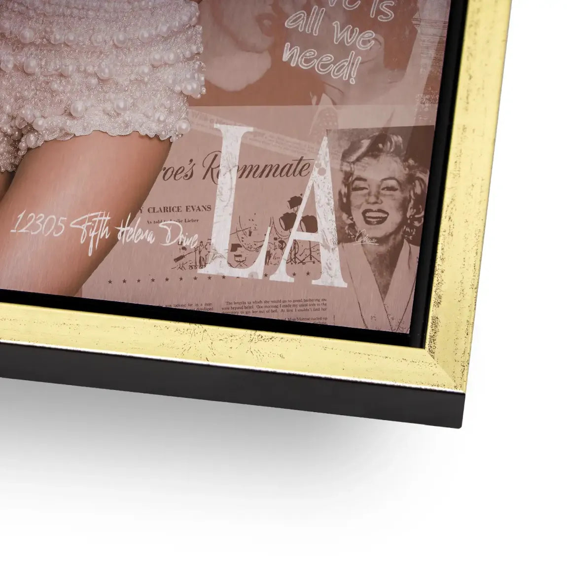 Hollywood Glam Marilyn Alu Gebürstet Bild