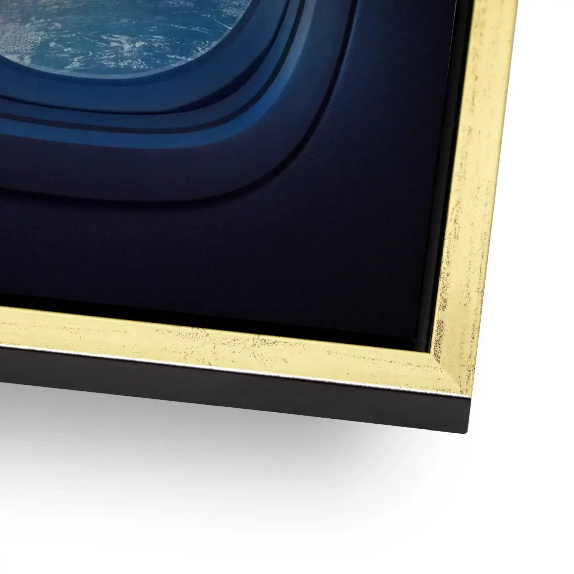 Flugzeugfenster Galaxie Alu Gebürstet Bild