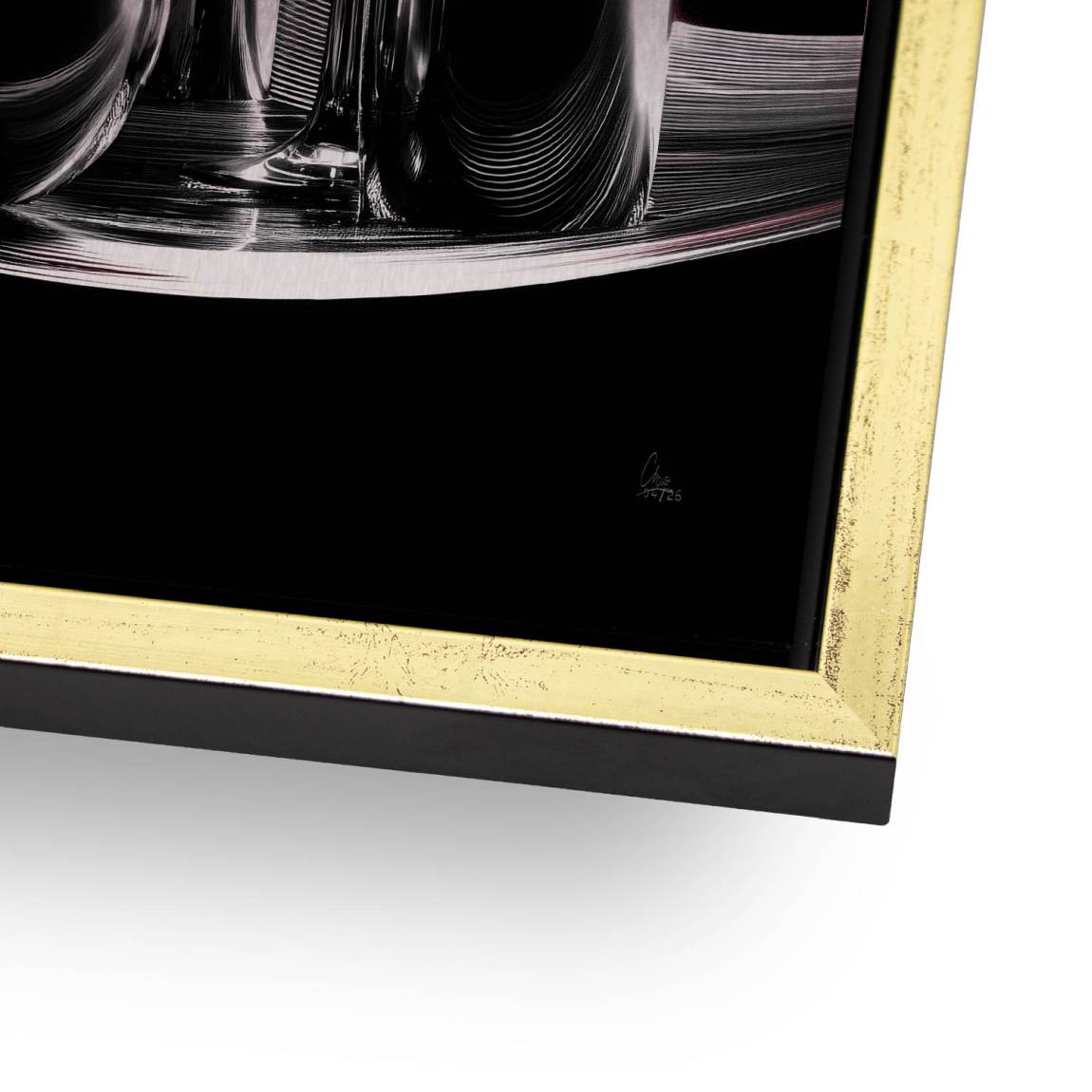 Wein Noir Aluminiumbild gebürstet
