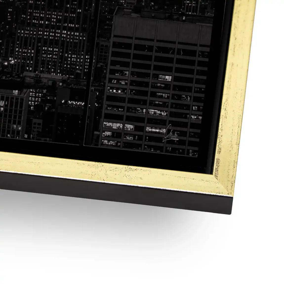 Midnight Crown New York Alu Gebürstet Bild