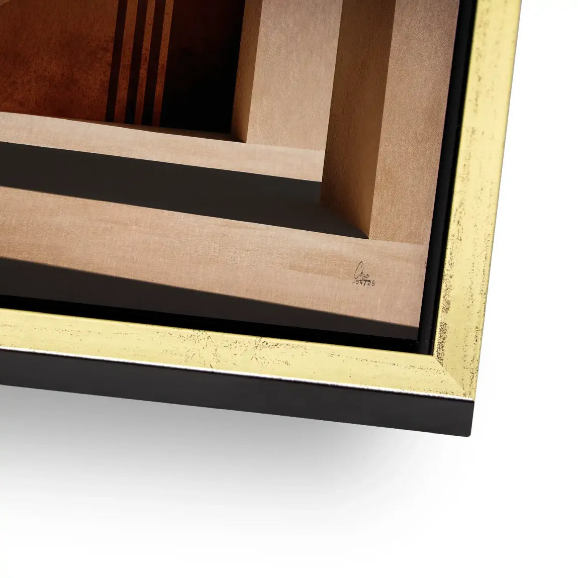 Sonnenbogen Architektur Aluminiumbild gebürstet