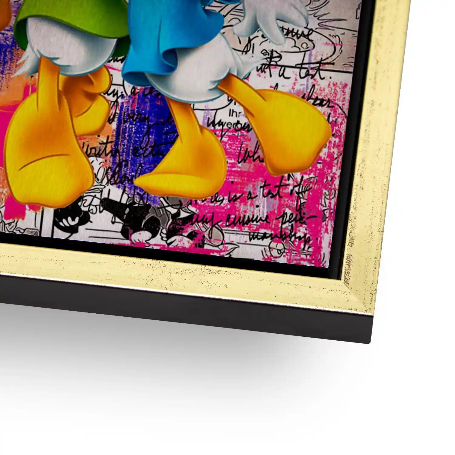 Duck Kids Pop Art Aludibond Gebürstet - Alu Dibond Bild Gebürstet