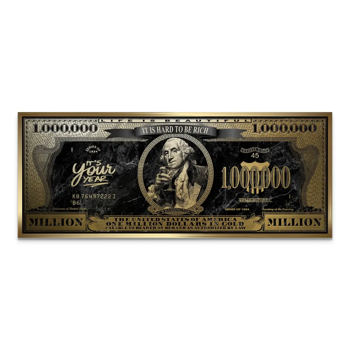 Million Vision George Washington Alu Gebürstet