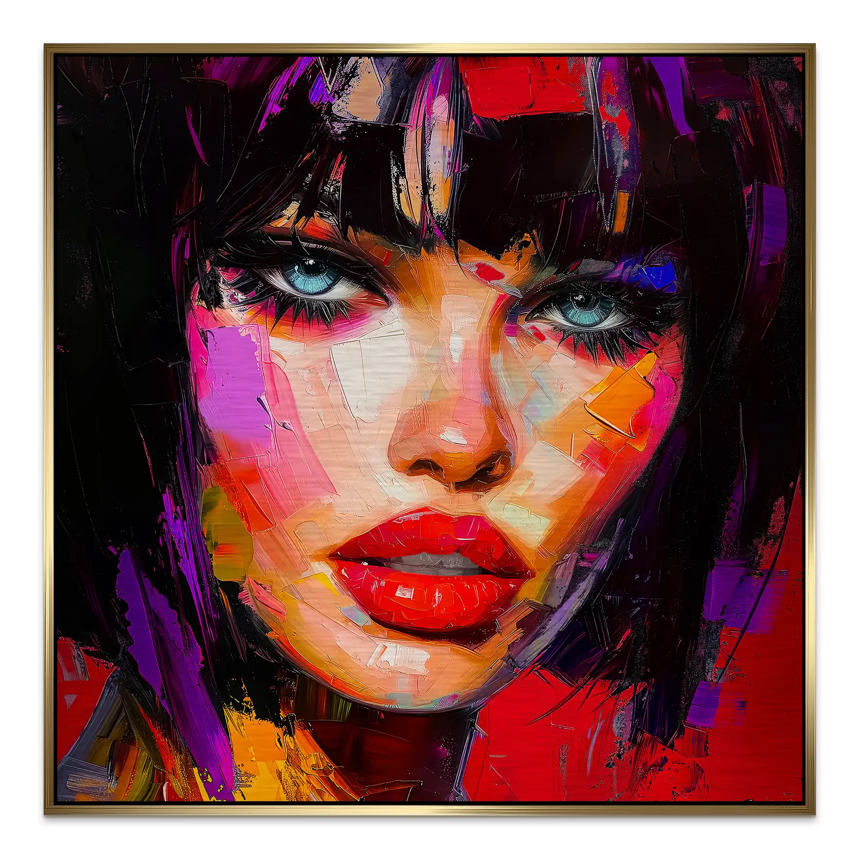 Abstrakt Red Beauty Alu Gebürstet Bild INGALERIE