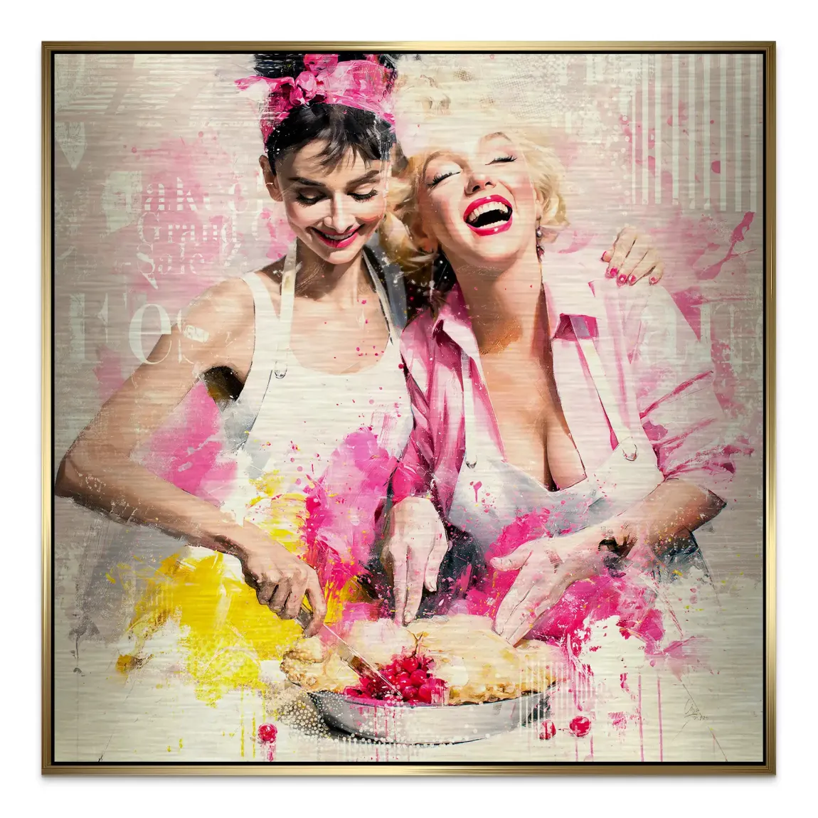 Audrey Marilyn Joy Aluminiumbild gebürstet