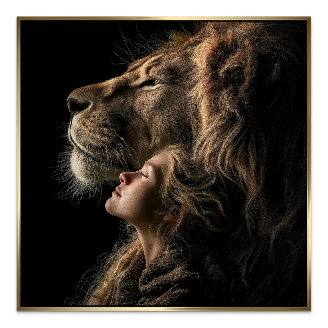 Soul Connection Löwe Alu Gebürstet Bild