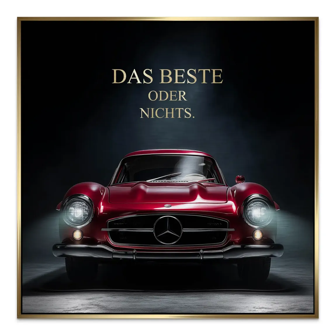Red Legend Mercedes 300SL Alu Gebürstet Bild