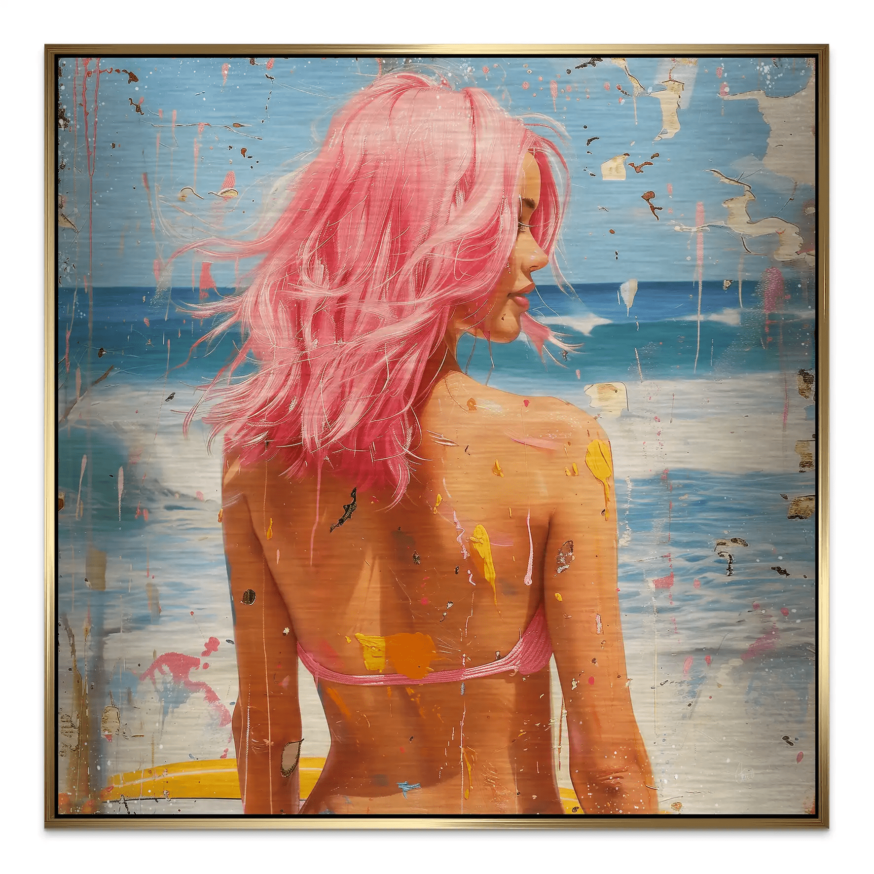 Beach Girl Nr.3 Alu Gebürstet Bild INGALERIE