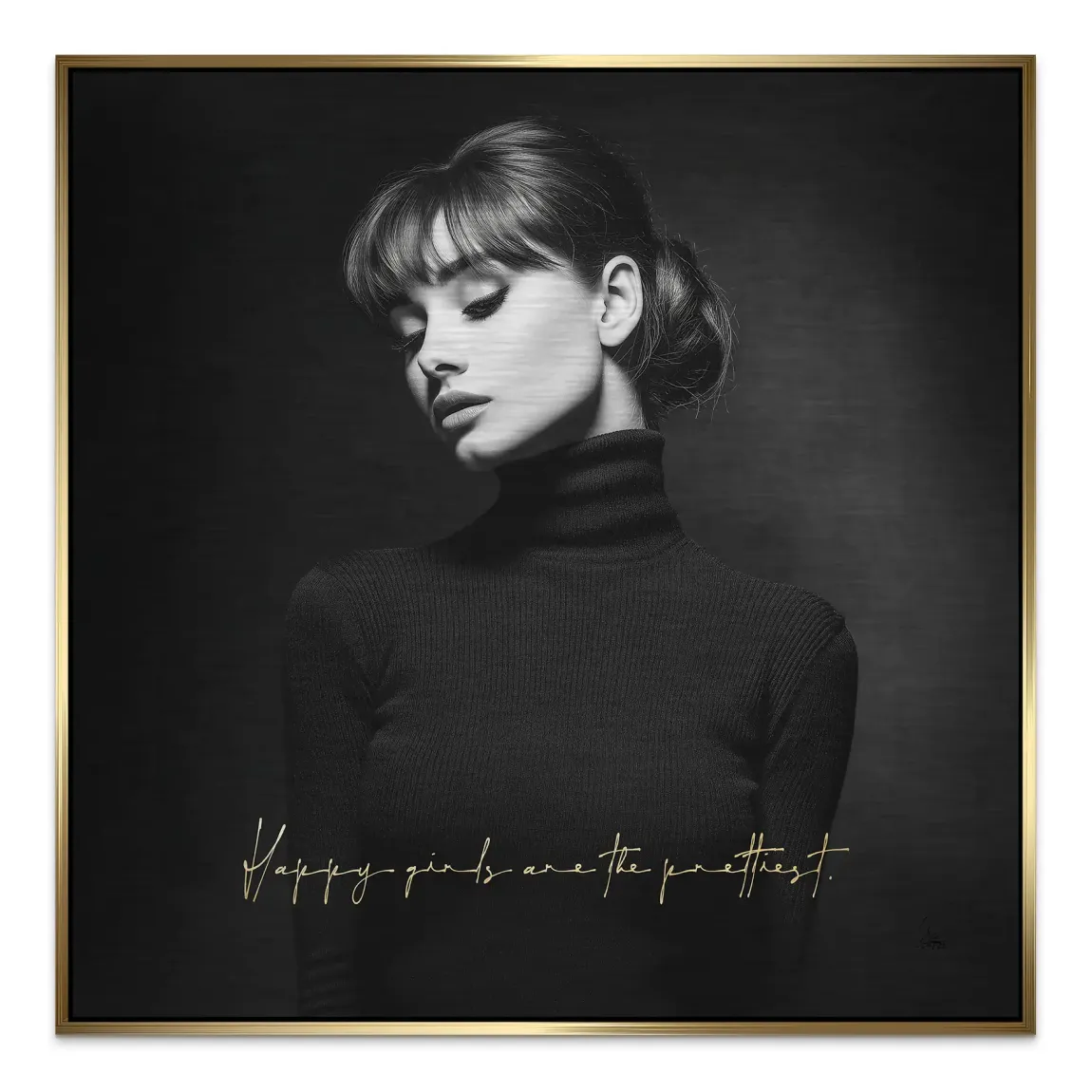 Audrey Hepburn Pretty Aluminiumbild gebürstet