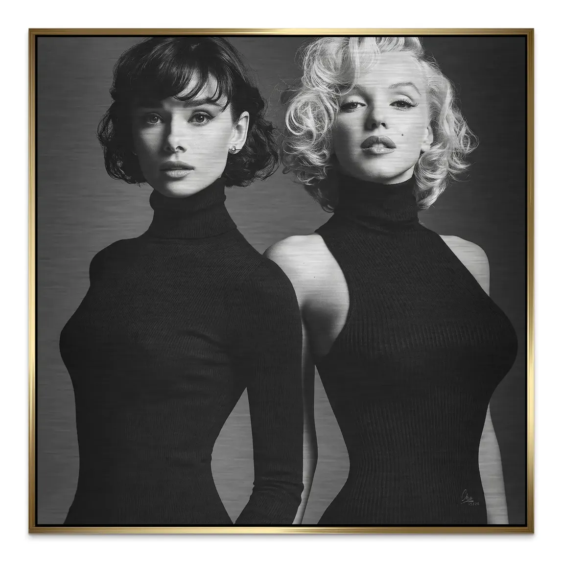 Audrey & Marilyn Aluminiumbild gebürstet