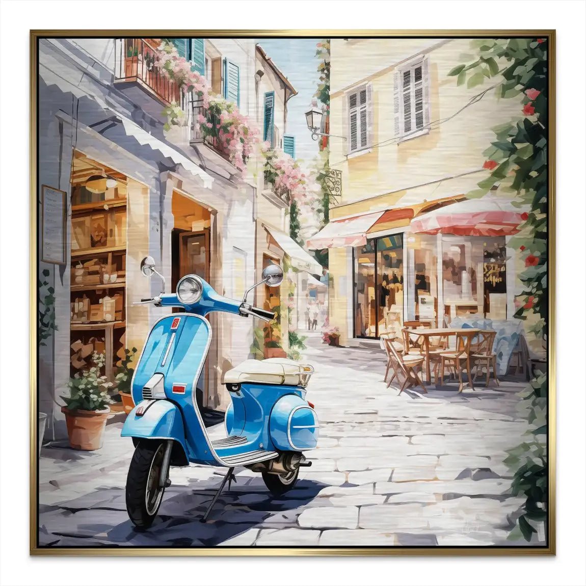 Italy Flair Alu Gebürstet Bild INGALERIE