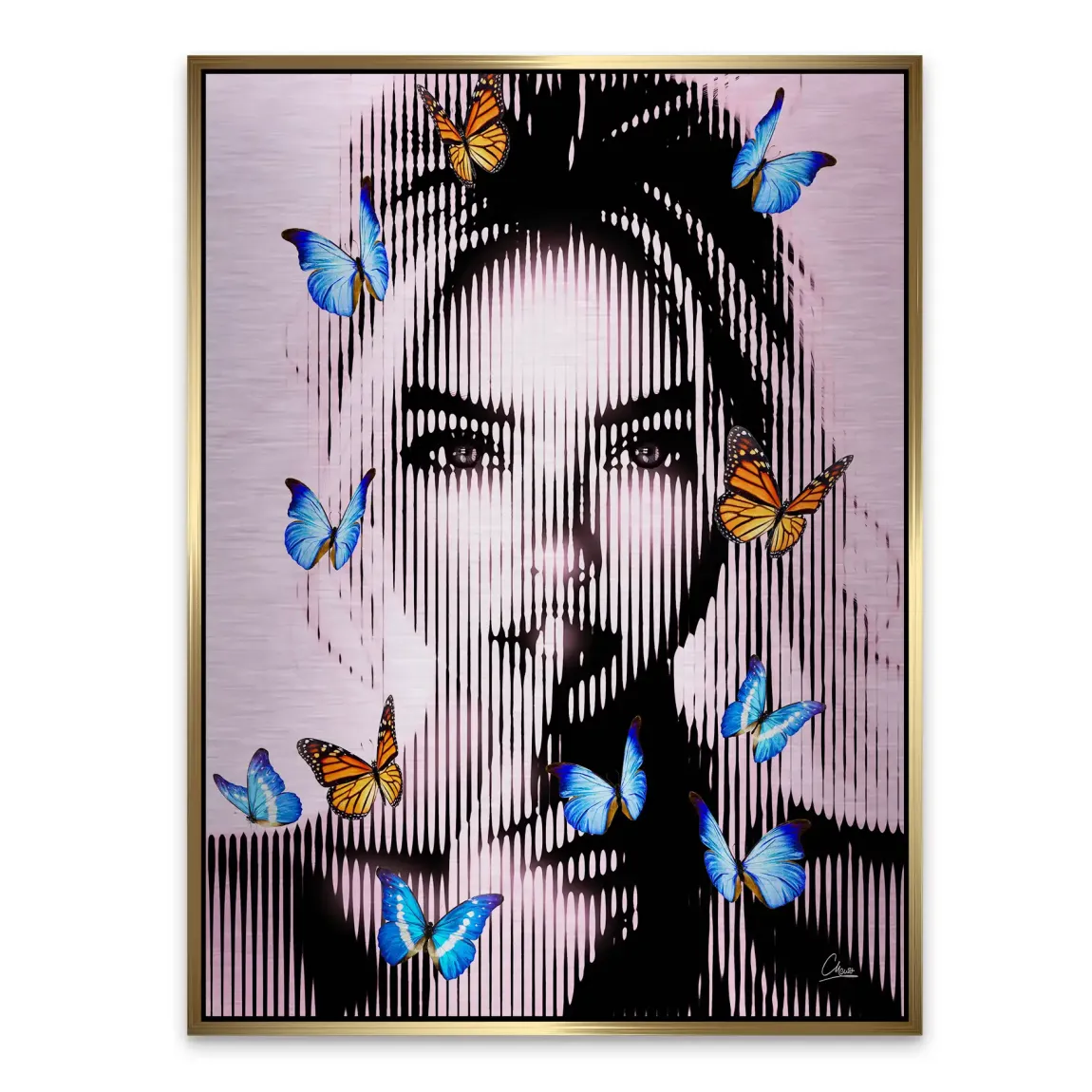 Silent Butterfly Aludibond Gebürstet INGALERIE