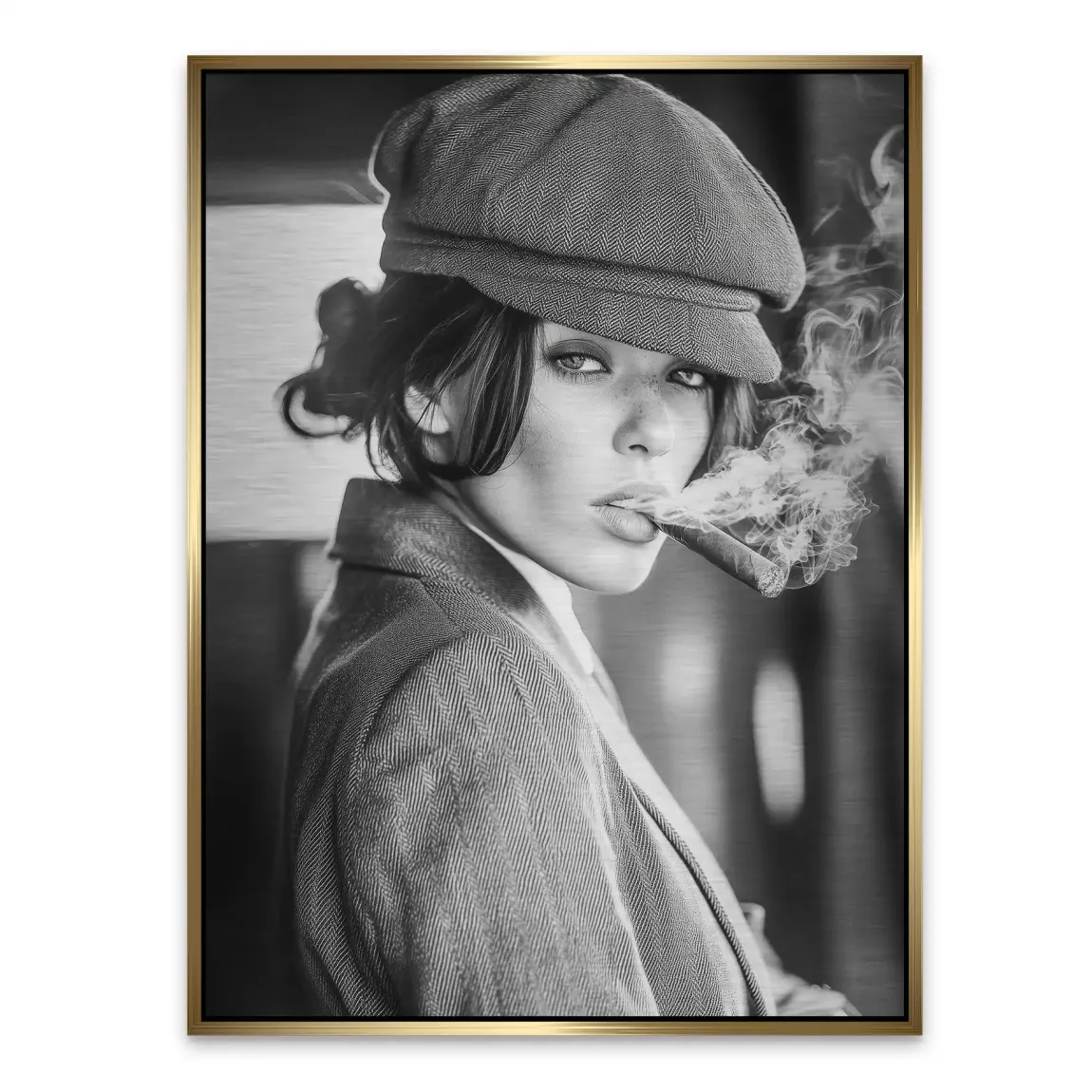 Smoke and Confidence Alu Gebürstet Bild