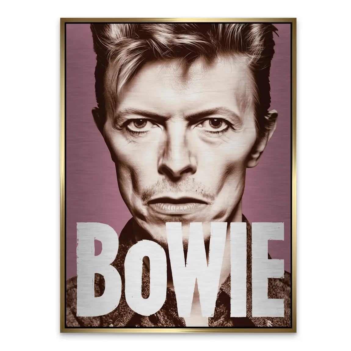 Starman Portrait Bowie Alu Gebürstet Bild