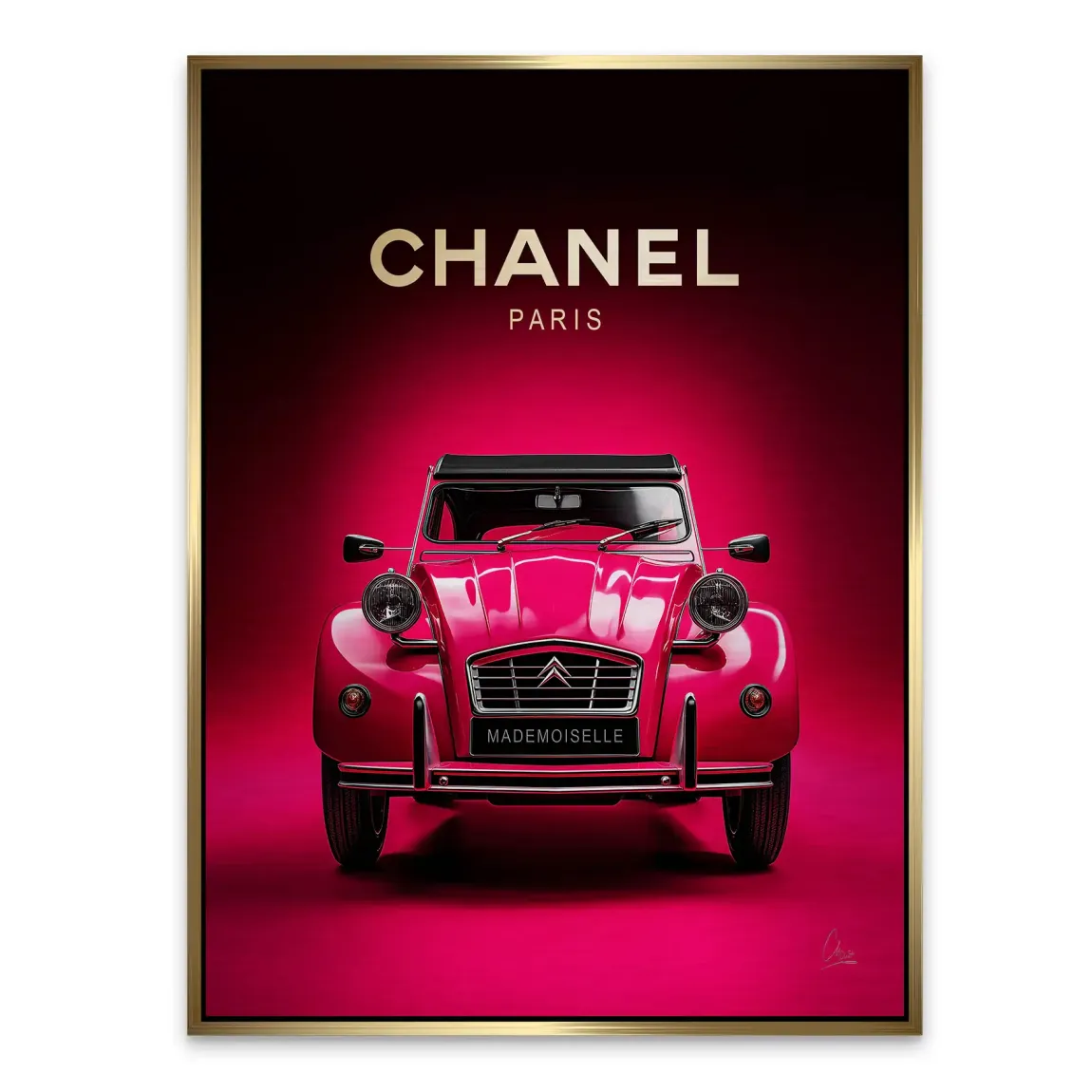 Mademoiselle Chic 2CV Alu Gebürstet Bild