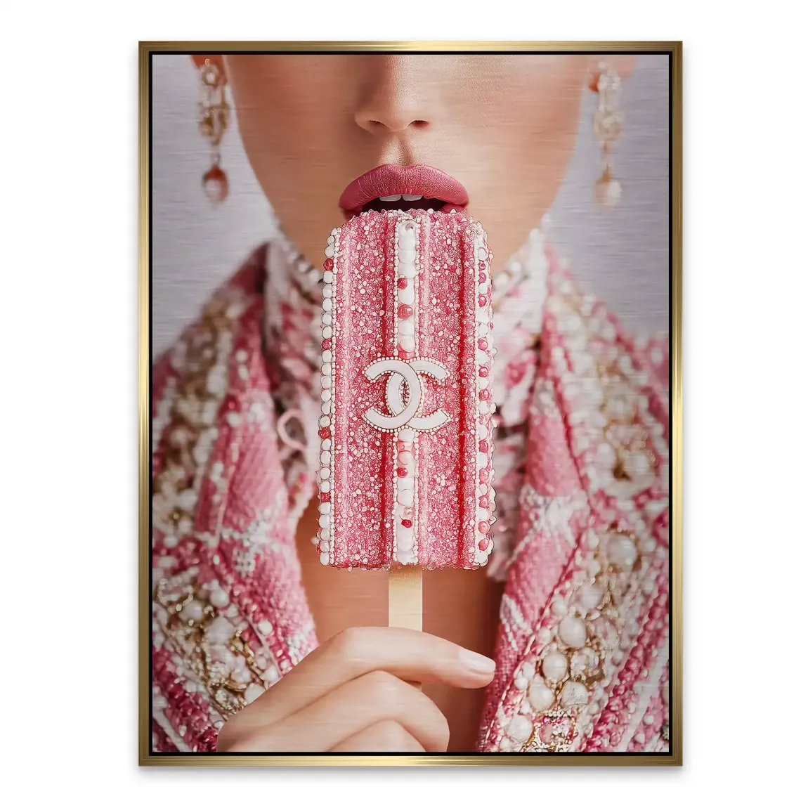 Pink Pearl Ice Couture Chanel Alu Gebürstet Bild