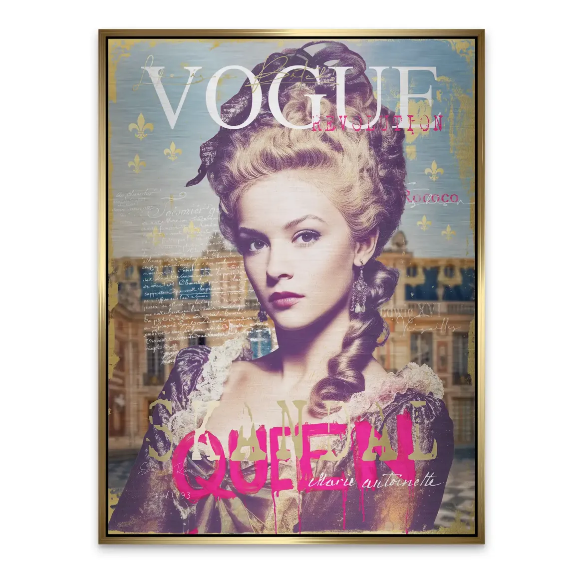 Marie Antoinette Vogue Alu Gebürstet Bild
