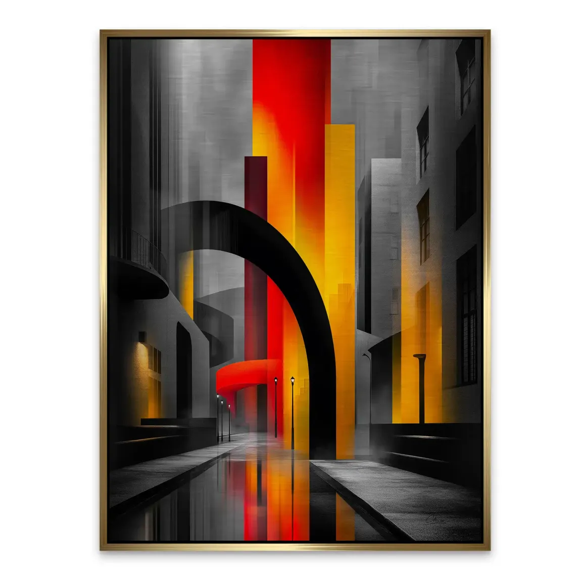 Midnight City Aludibond Gebürstet INGALERIE