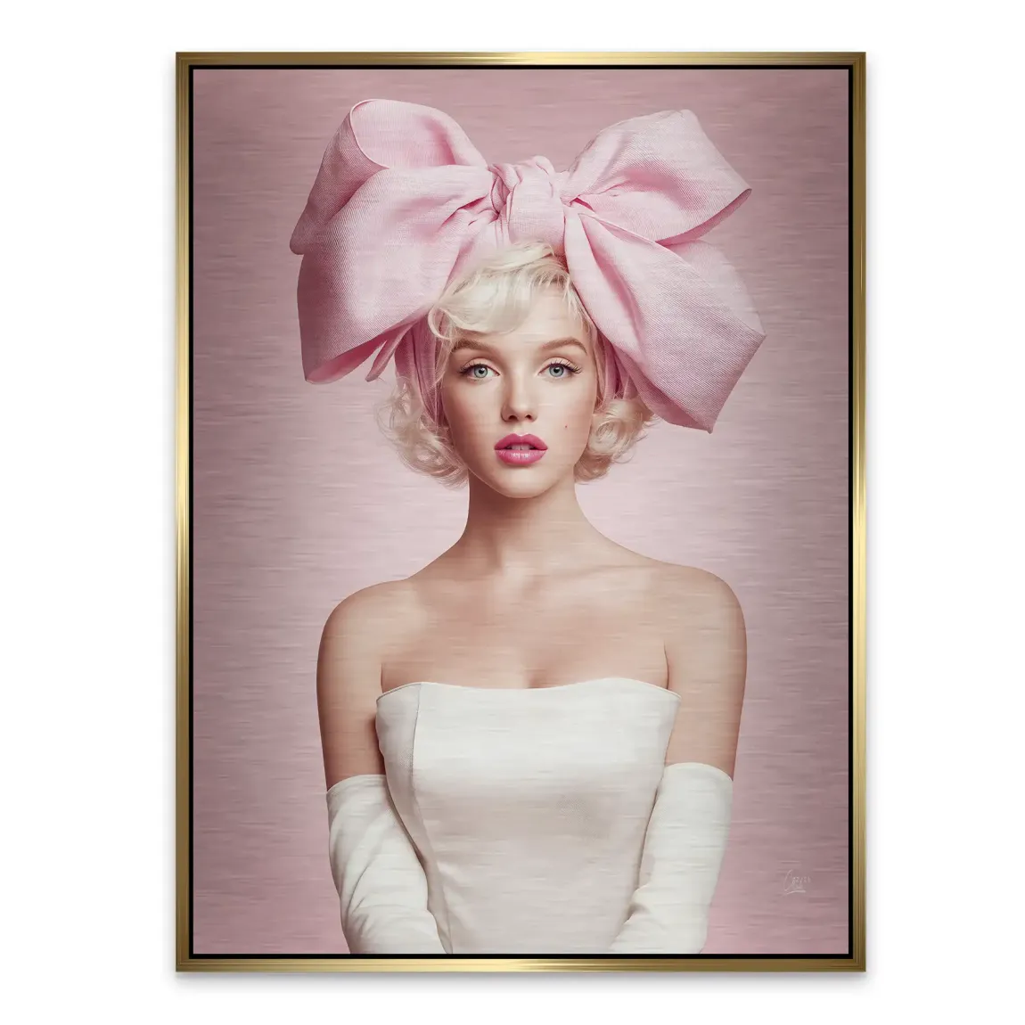 Marilyn Monroe Rosé Alu Gebürstet Bild