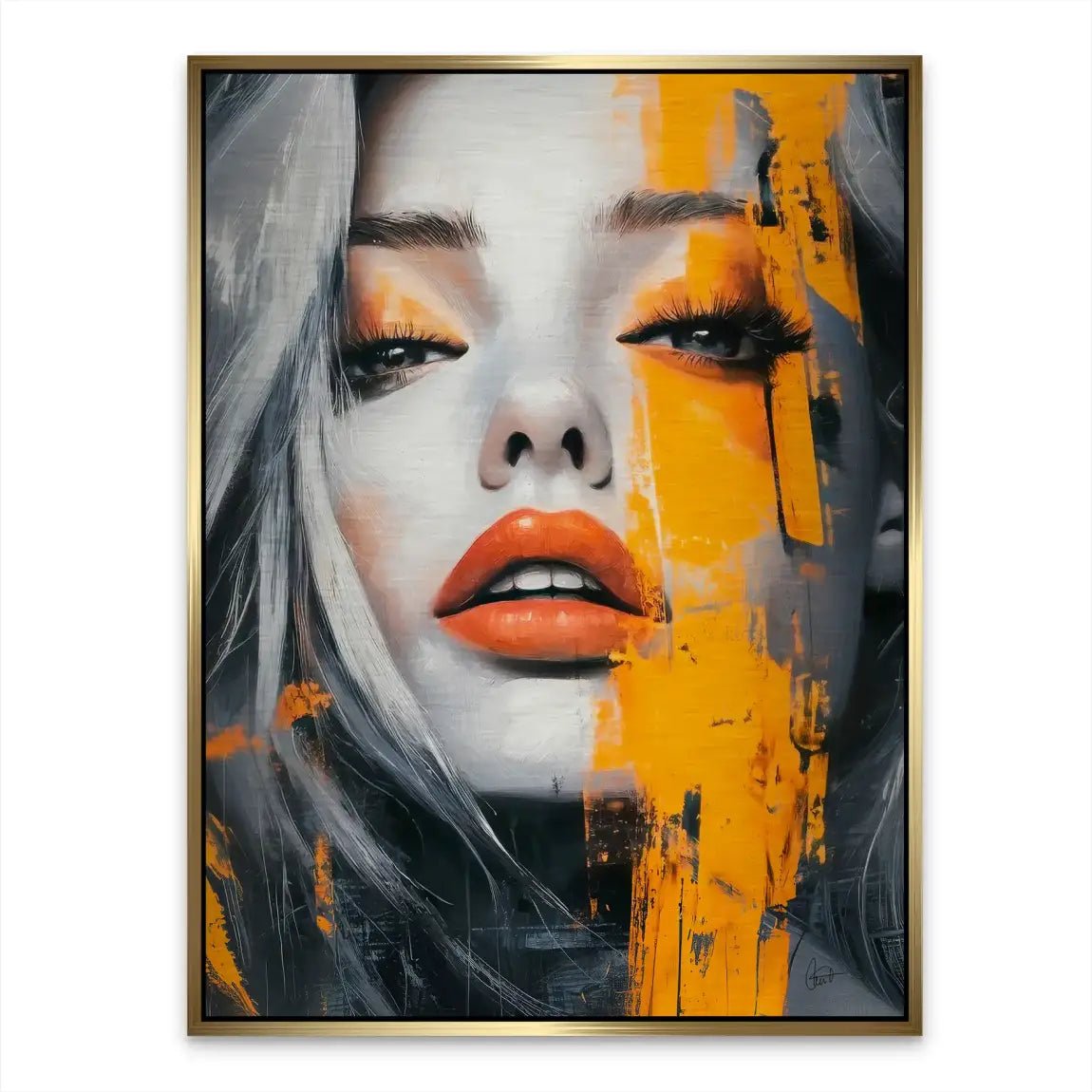 Orange Beauty Aludibond Gebürstet INGALERIE