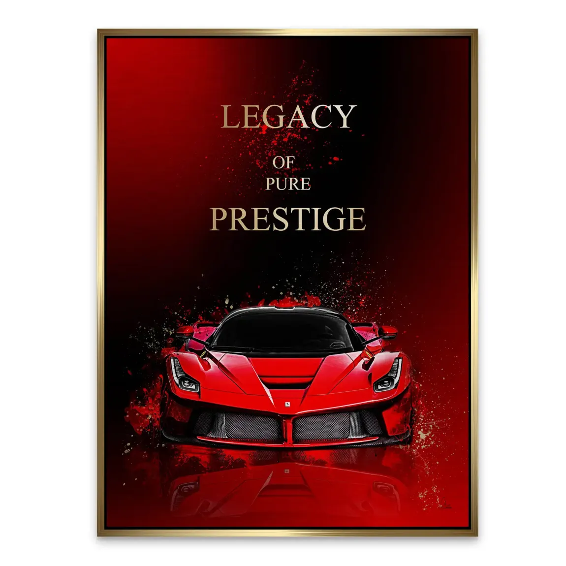 Red Prestige Ferrari Alu Gebürstet Bild