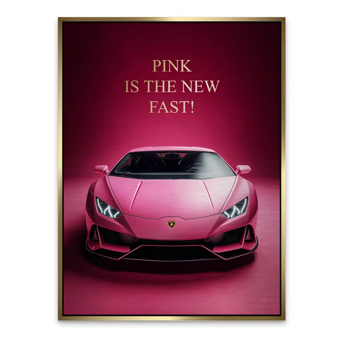 Pink Speed Lambo Alu Gebürstet Bild
