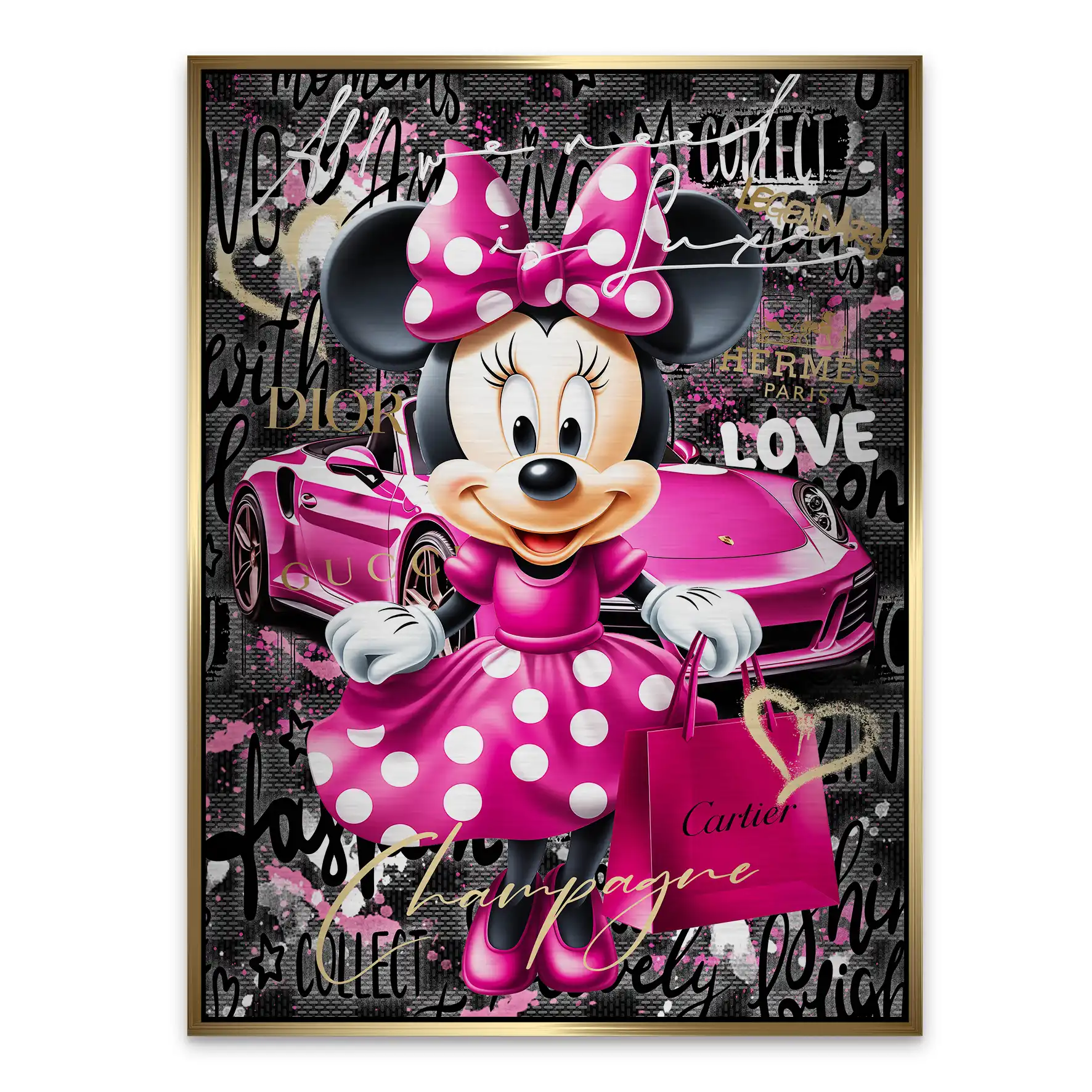Minnie Need Luxe Aludibond Gebürstet INGALERIE