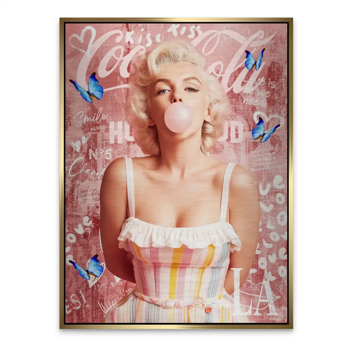 Bubble Pop Hollywood Alu Gebürstet Bild INGALERIE