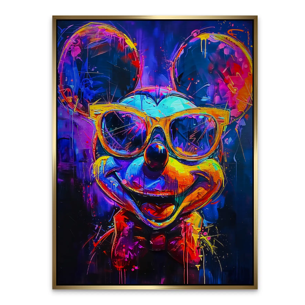 Micky Abstrakt Color Aludibond Gebürstet INGALERIE