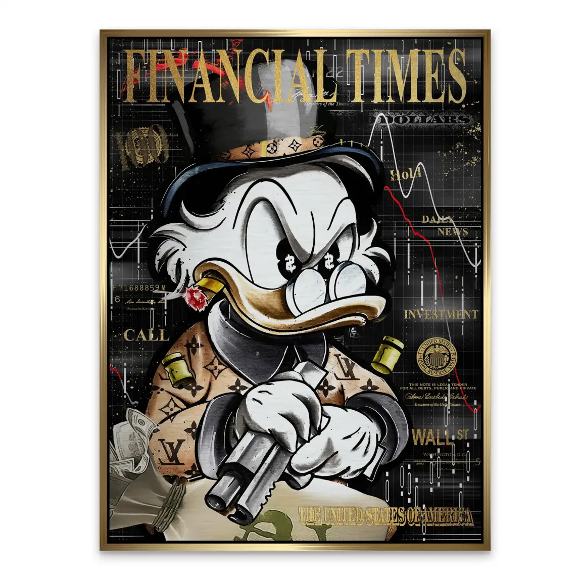 Financial Empire Duck Alu Gebürstet Bild