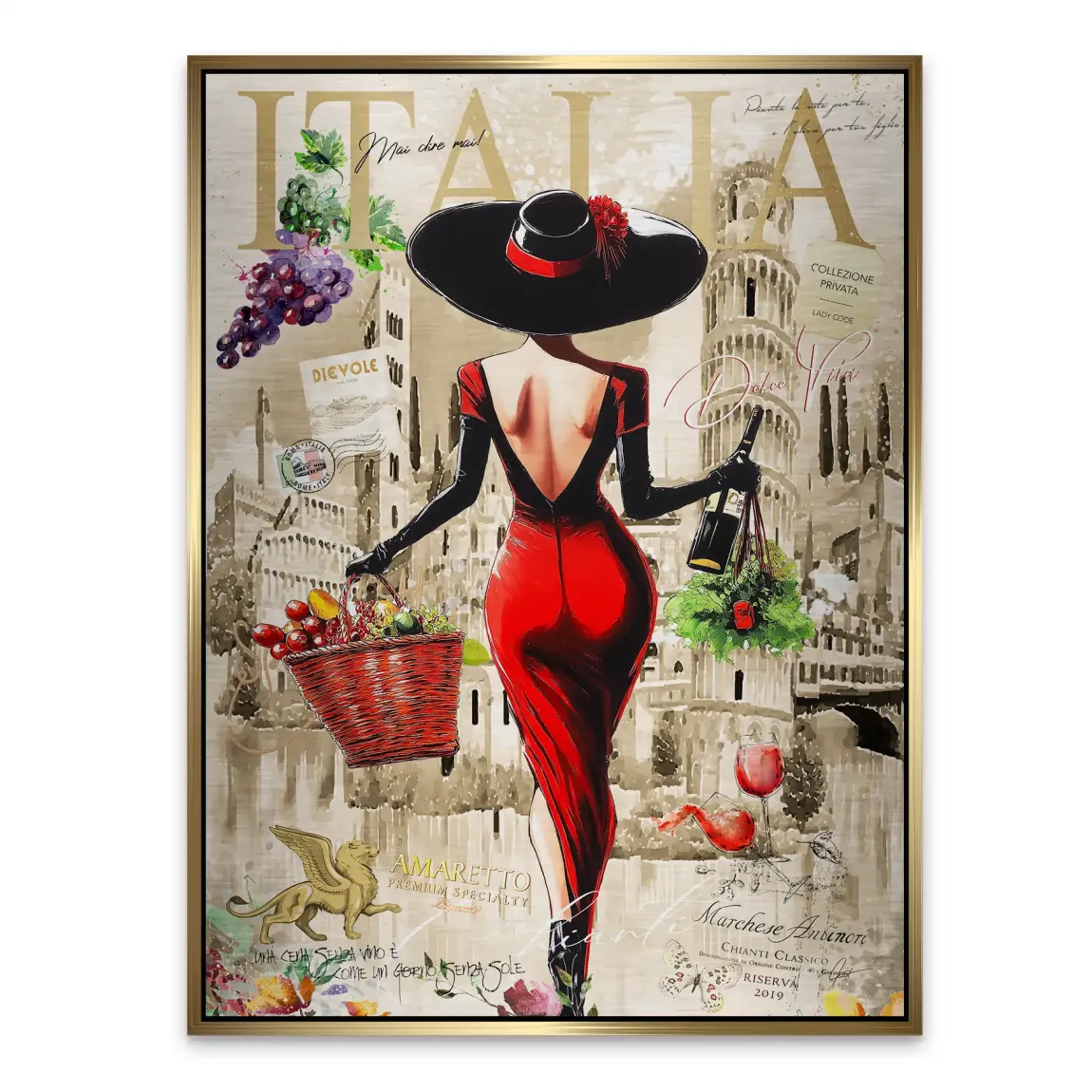 Dolce Vita Rosso Flair Aludibond Gebürstet INGALERIE
