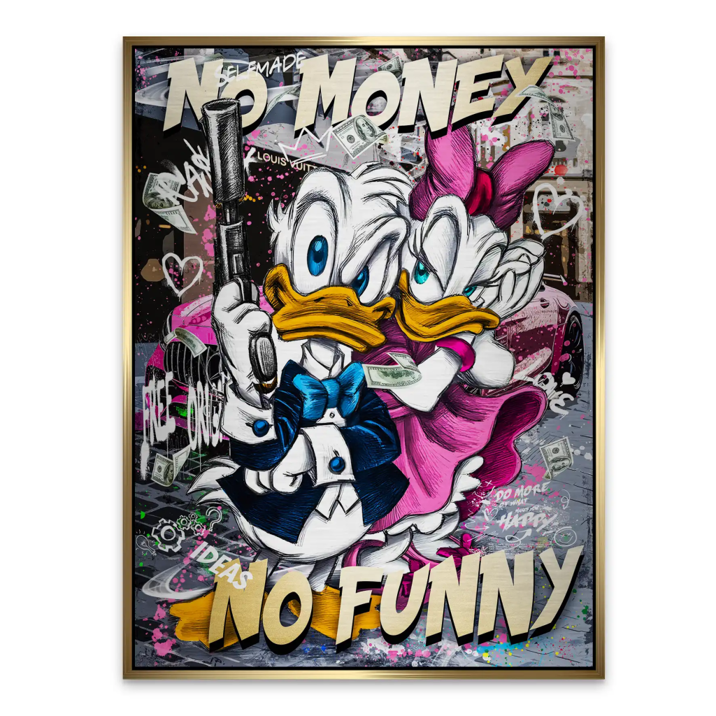 Donald No Money Aludibond Gebürstet INGALERIE