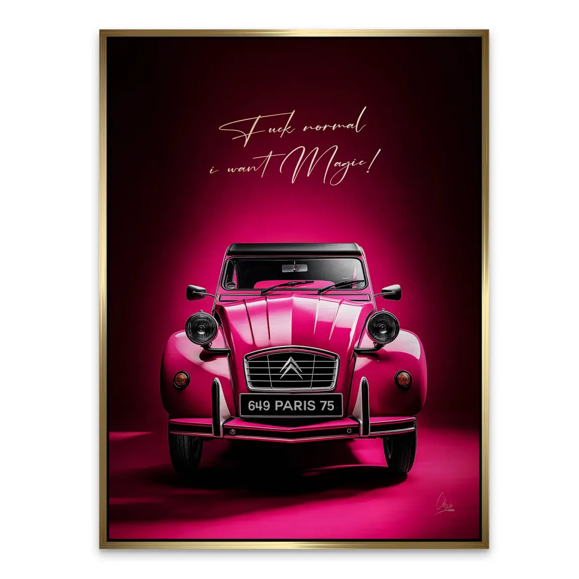 Pink Magic 2CV Alu Gebürstet Bild