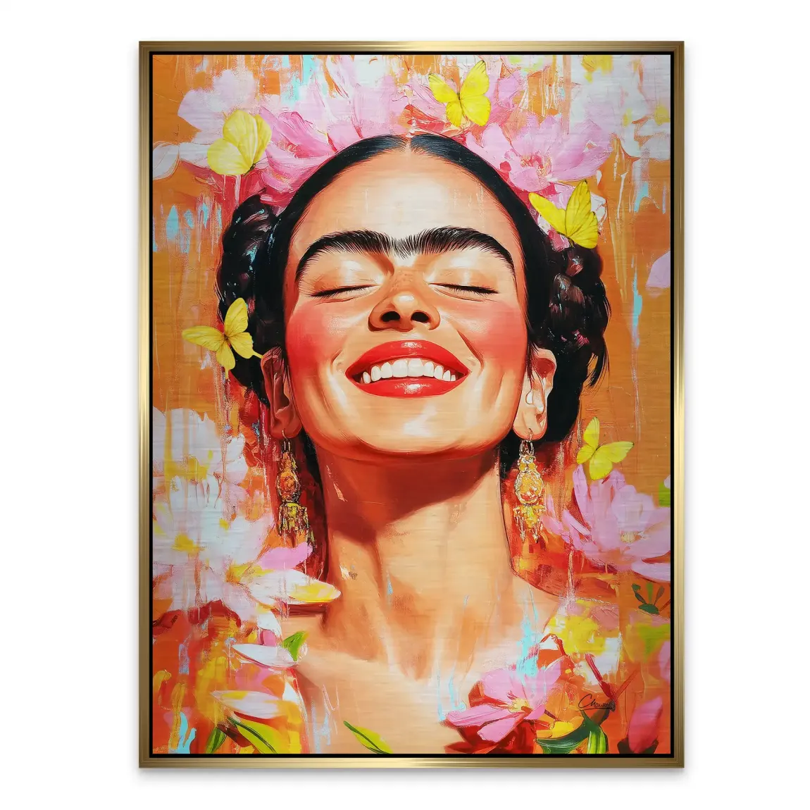 Frida Kahlo Blooming Aludibond Gebürstet INGALERIE