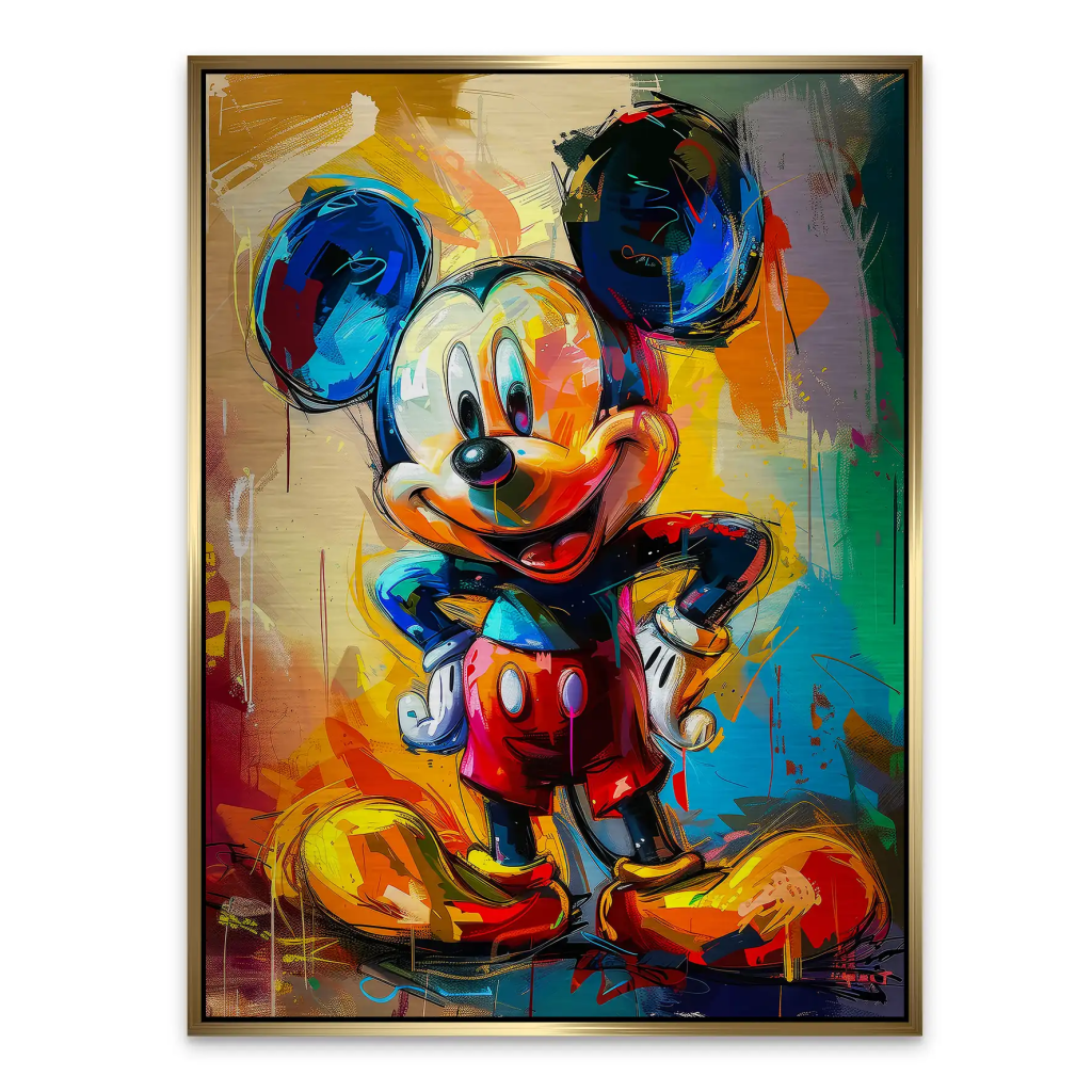 Micky Abstrakt Paint Aludibond Gebürstet INGALERIE