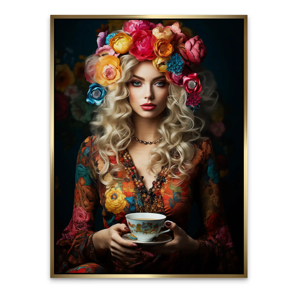 Beauty Bohemian Flower Alu Gebürstet Bild INGALERIE