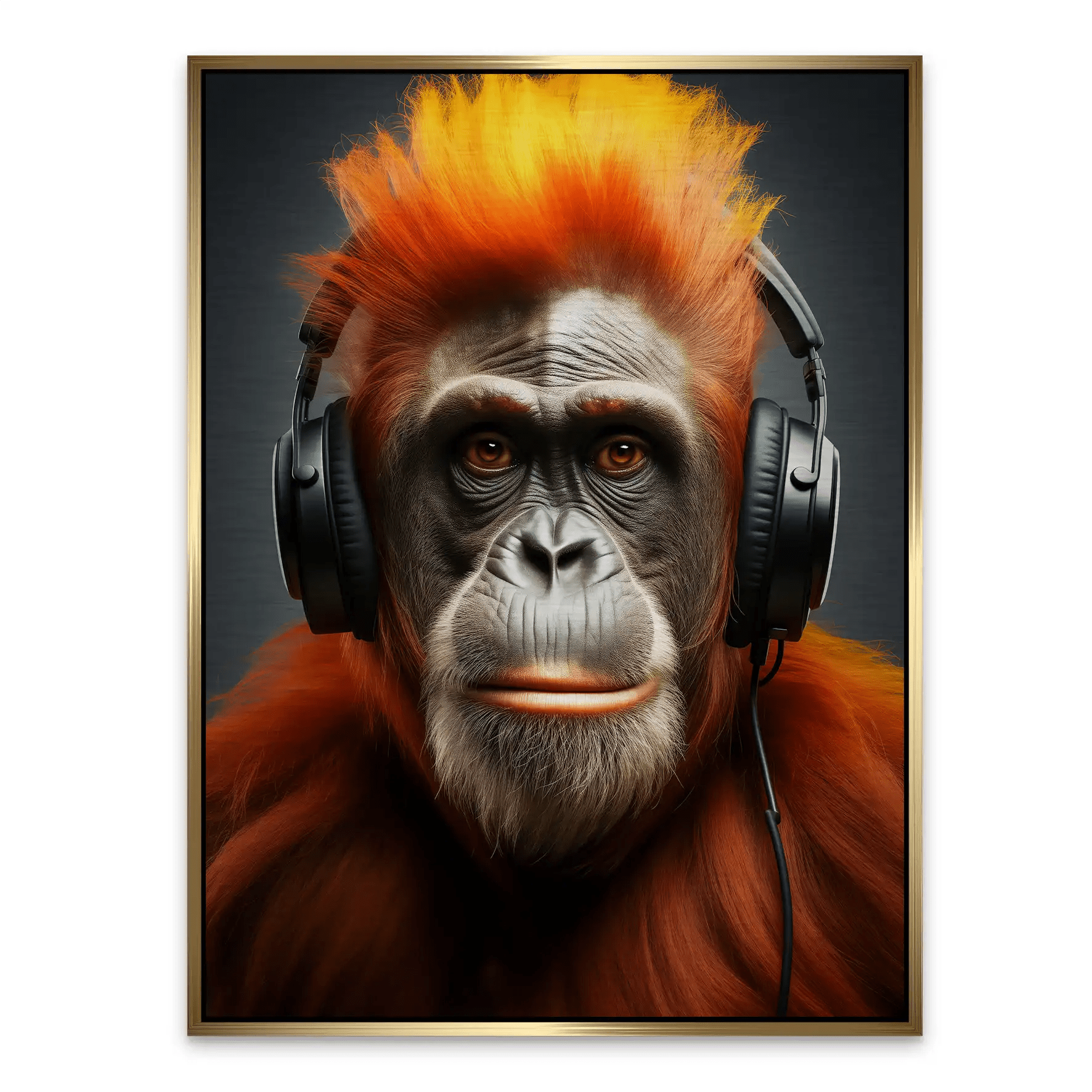Music Monkey Aludibond Gebürstet INGALERIE