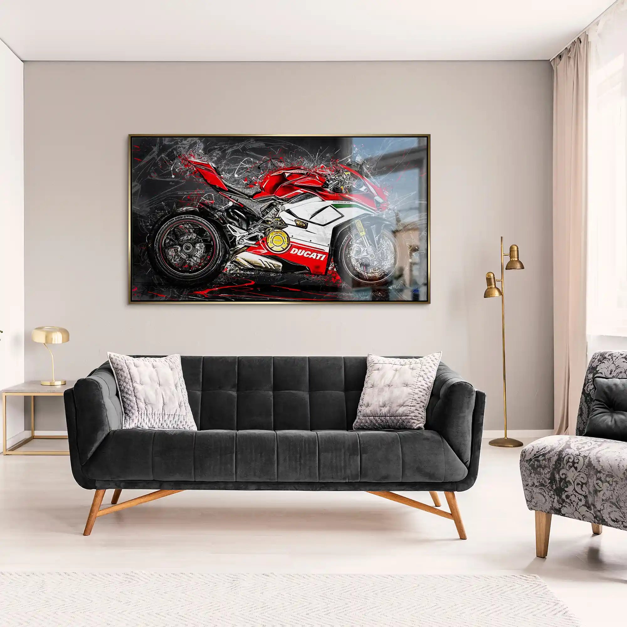 Ducati Panigale V4 Abstrakt Alu Gebürstet INGALERIE