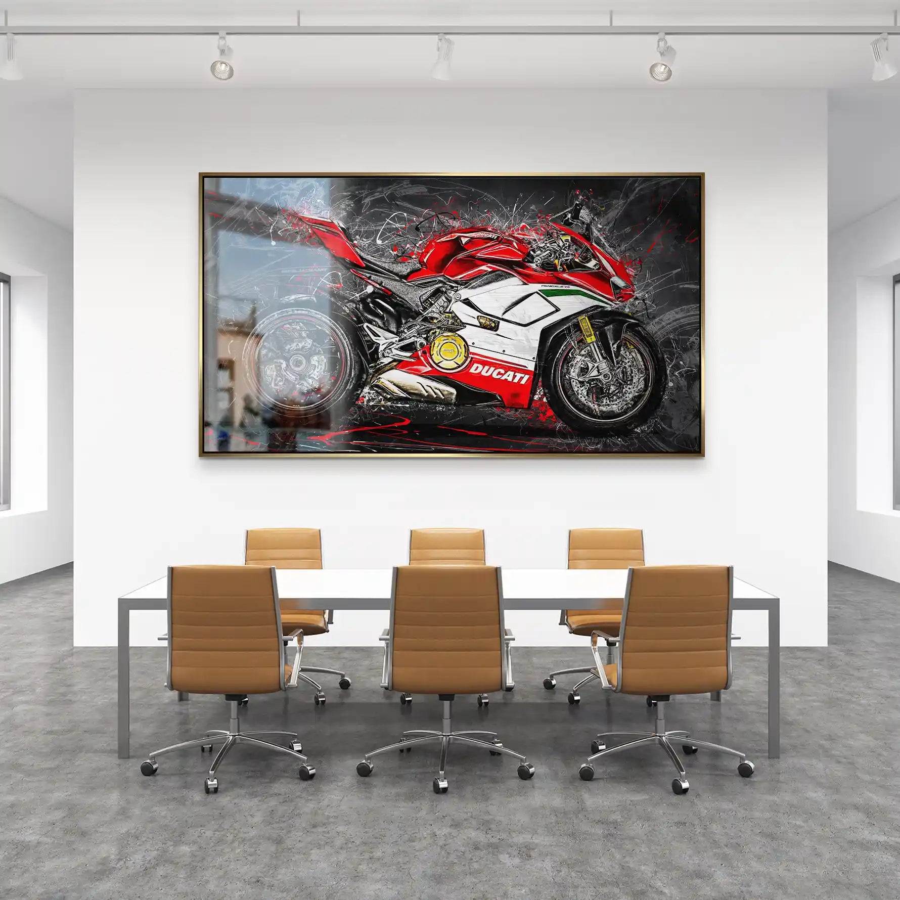 Ducati Panigale V4 Abstrakt Alu Gebürstet INGALERIE