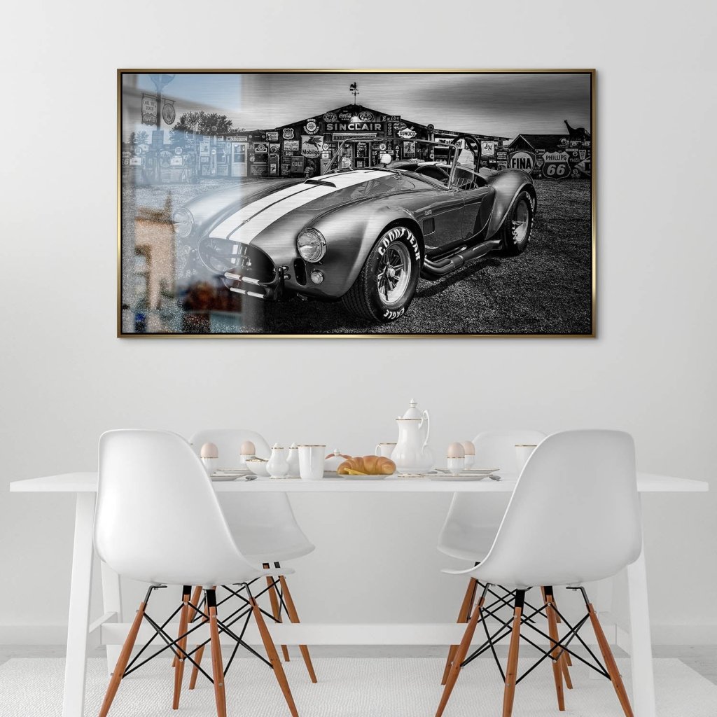 AC Cobra Abstrakt Silver Alu Gebürstet Bild INGALERIE