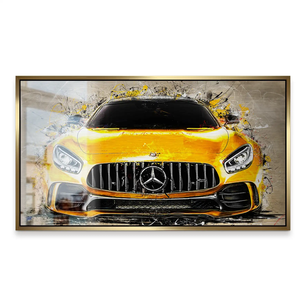 Mercedes AMG GT Retro Style Alu Gebürstet INGALERIE
