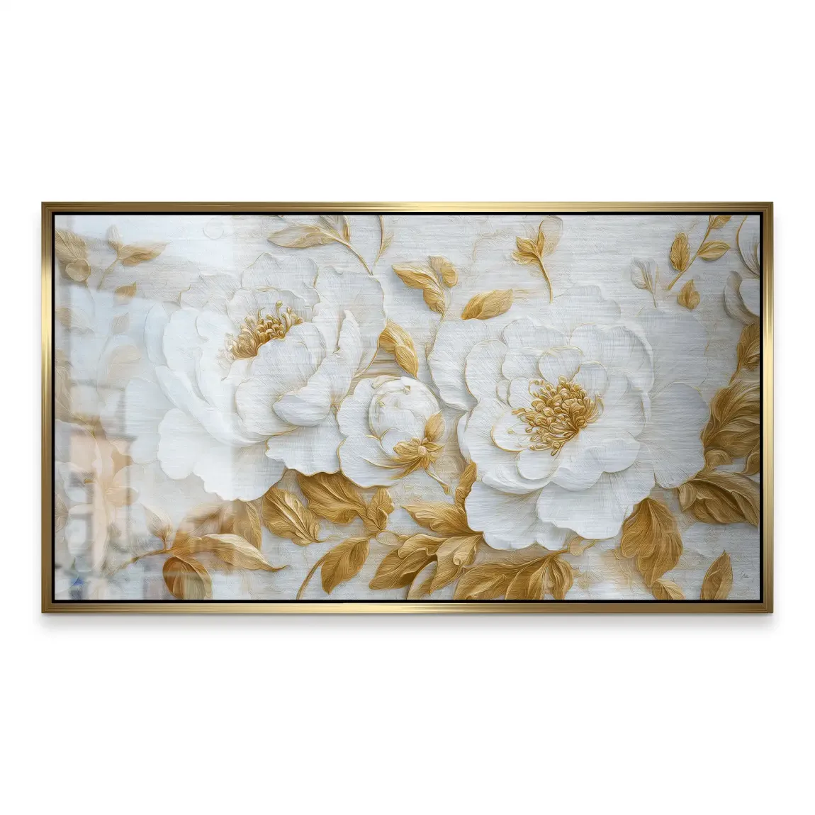 White Gold Rose Art Alu Gebürstet