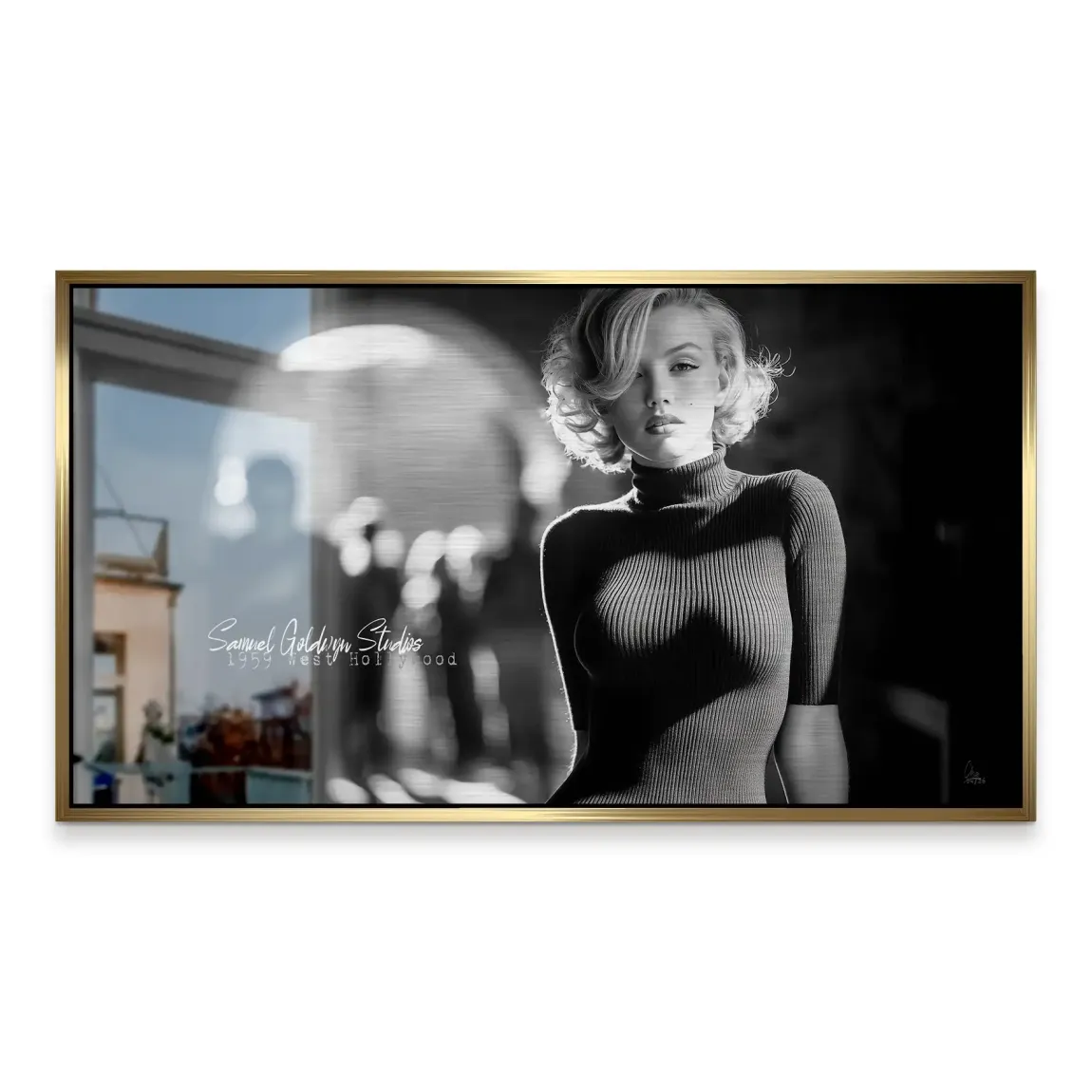 Marilyn Monroe Studio Aluminiumbild gebürstet
