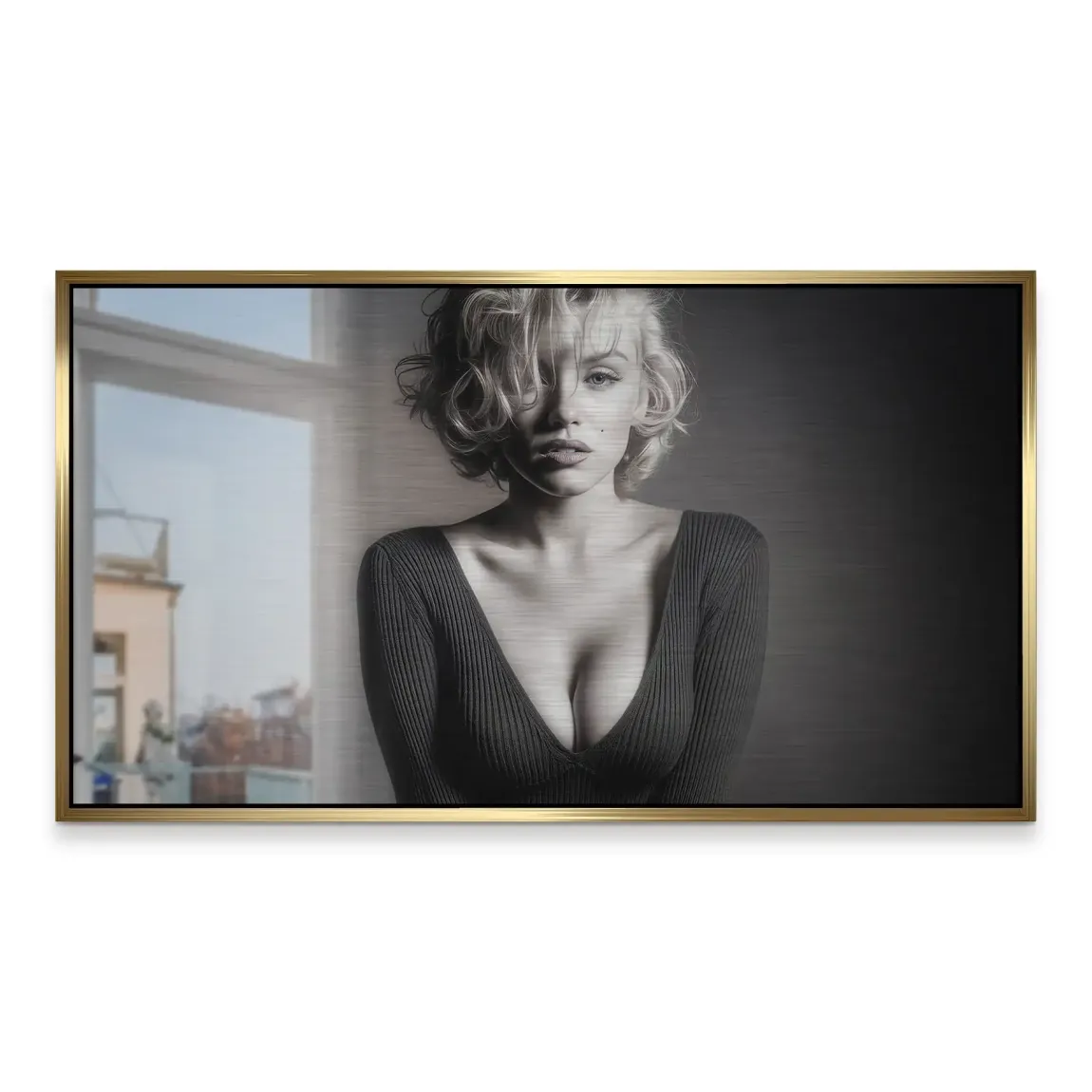 Marilyn Monroe Glam Night Alu Gebürstet